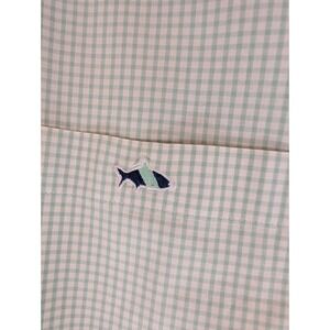 Fish Hippie Solace Collection Mens XL Green Gingham Cotton Stretch Button Down